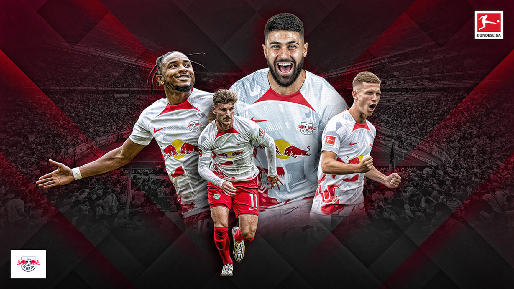 photoshop montage of rb leipzig players from the bundesliga